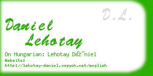 daniel lehotay business card